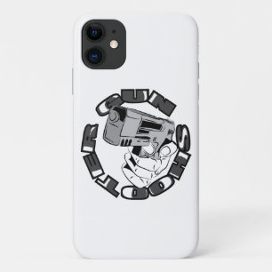 Gun shooter illustration iPhone 11 case