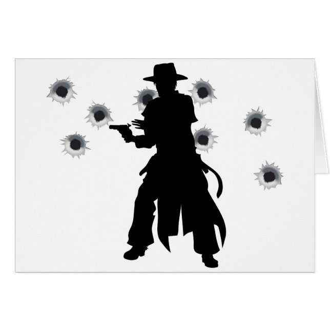 Gun slinger western shoot-out (Front Horizontal)