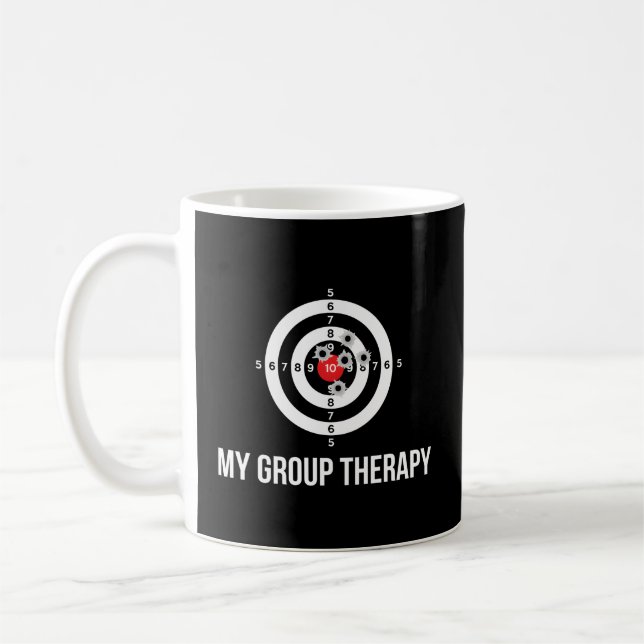 Gun Therapy Shooting Range Coffee Mug (Left)