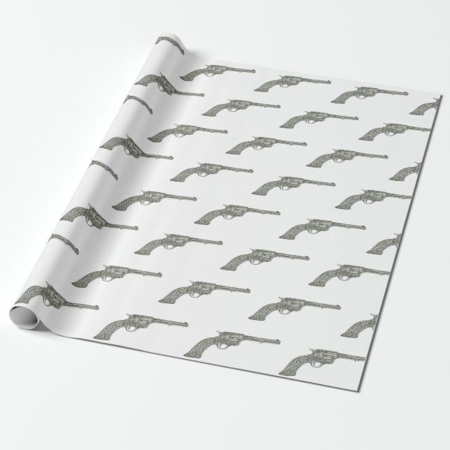 Gun Wrapping Paper (Unrolled)
