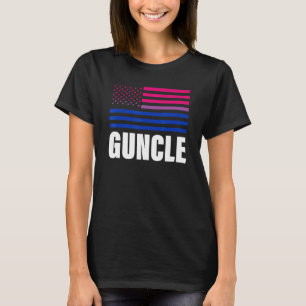 Guncle Bisexual Flag Lgbt Gay Pride T-Shirt