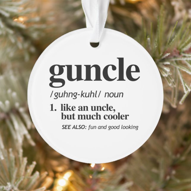 Guncle Definition Ornament (Tree)