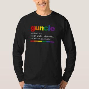 Guncle Definition Rainbow For Gay Uncle T-Shirt