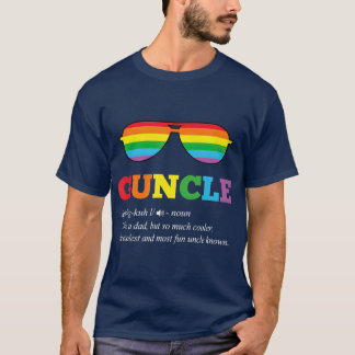 Guncle Gift Gay Uncle Pride Rainbow LGB Uncle T-Shirt
