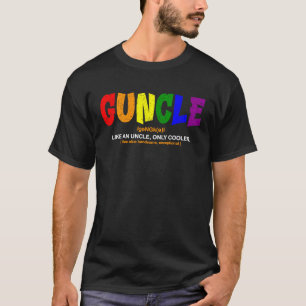 Guncle Rainbow Pride Support Lgbtq For Men Women B T-Shirt