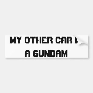 gundam bumper sticker