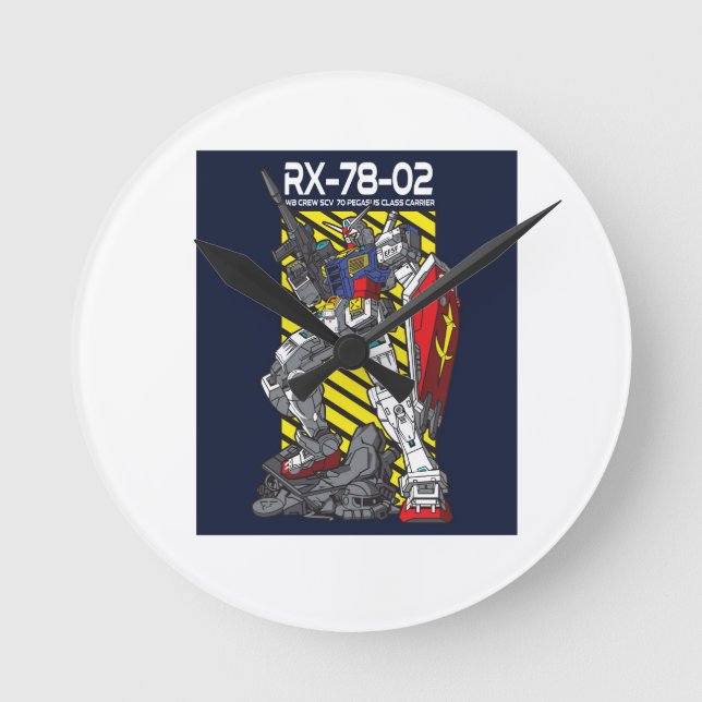 Gundam Round Clock (Front)