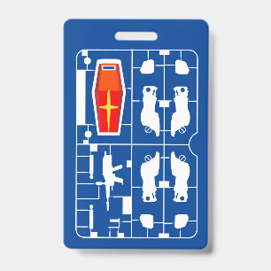 gundam rx 78 amuro ray gunpla builder runner hobby ID badge