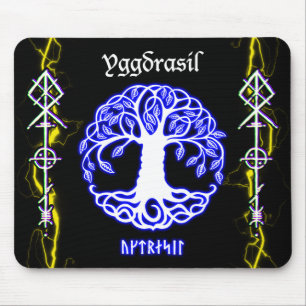 Gungnir Odin Spear thunder / Iggdrasil Mouse Pad