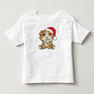 Guniea Pig Christmas Winter Animals Holiday Toddler T-Shirt