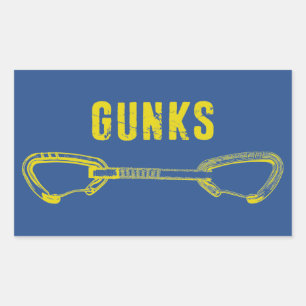 Gunks Climbing Quickdraw Rectangular Sticker