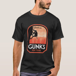 Gunks New York Rock Climbing T Shirt
