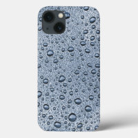 Gunmetal grey water droplets Case-Mate iPhone case