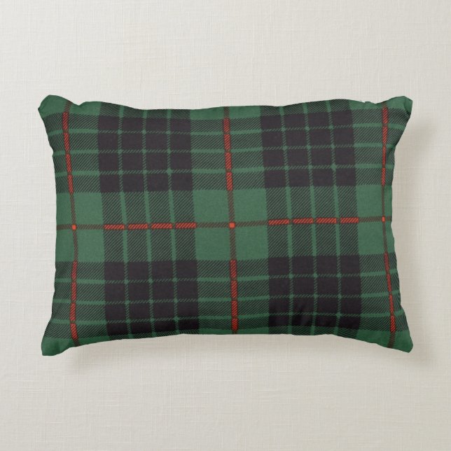 Gunn clan Plaid Scottish tartan Decorative Cushion (Front)