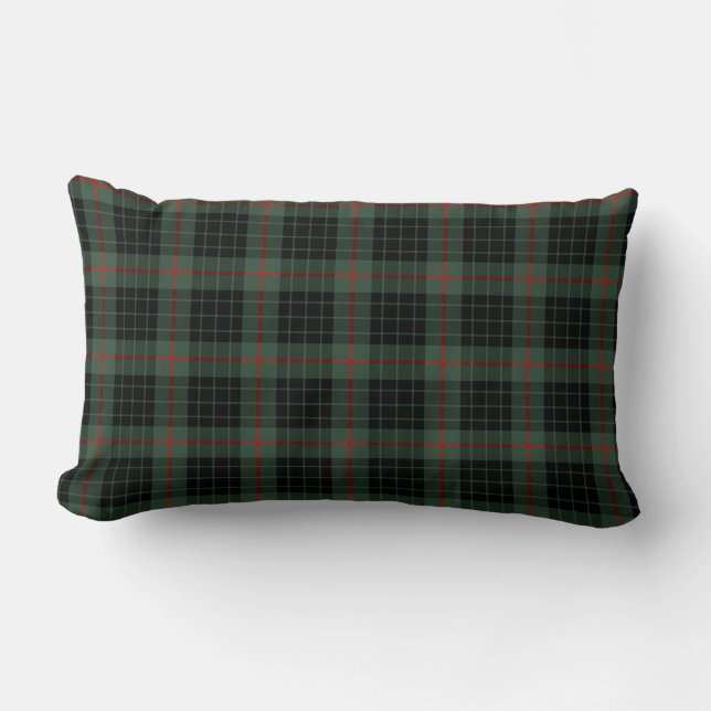 Gunn Clan Tartan Lumbar Cushion (Front)