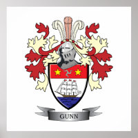 Gunn Family Crest Coat of Arms