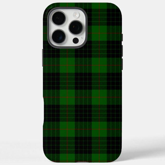 Gunn tartan green black plaid Case-Mate iPhone case (Back)