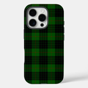 Gunn tartan green black plaid iPhone 16 pro case