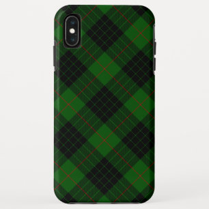 Gunn tartan green black plaid iPhone XS max case