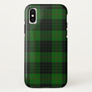 Gunn tartan green black plaid iPhone XS case