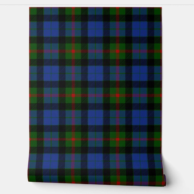 Gunn Tartan Plaid Scottish Clan Wallpaper (Unrolling)