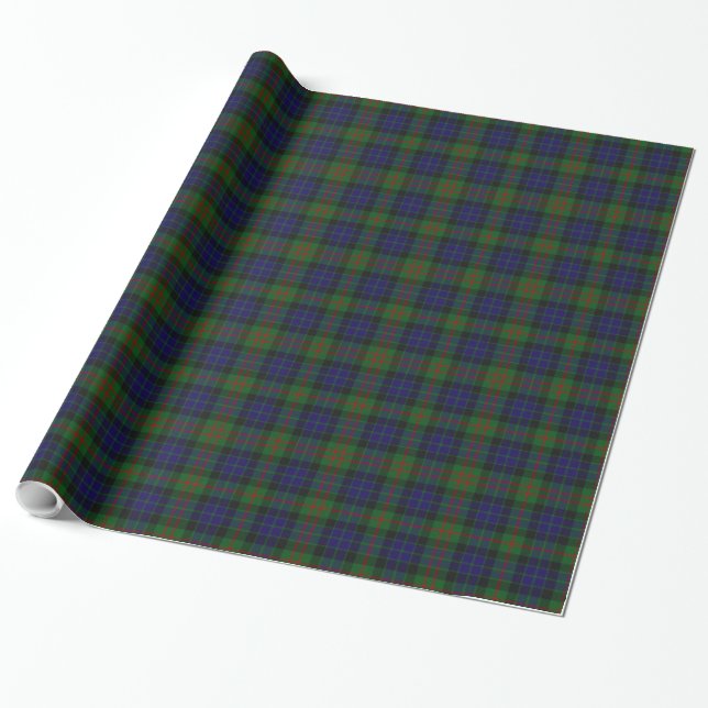 Gunn Tartan Plaid Wrapping Paper (Unrolled)