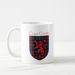 Gunn Tartan Scottish Plaid Lion Rampant Coffee Mug