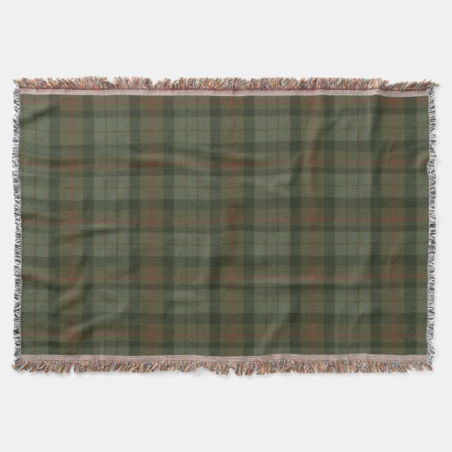 Gunn W Original Scottish Tartan Throw Blanket (Front)