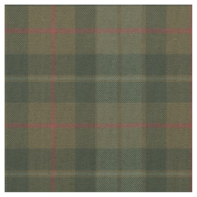Gunn Weathered Original Scottish Tartan Fabric (Close Up)