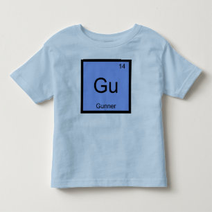Gunner  Name Chemistry Element Periodic Table Toddler T-Shirt