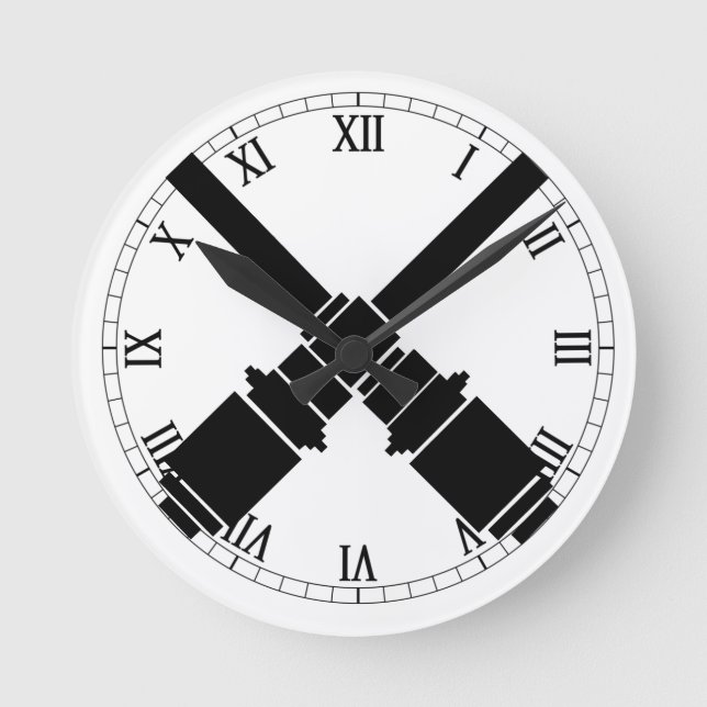 Gunners badge  round clock (Front)