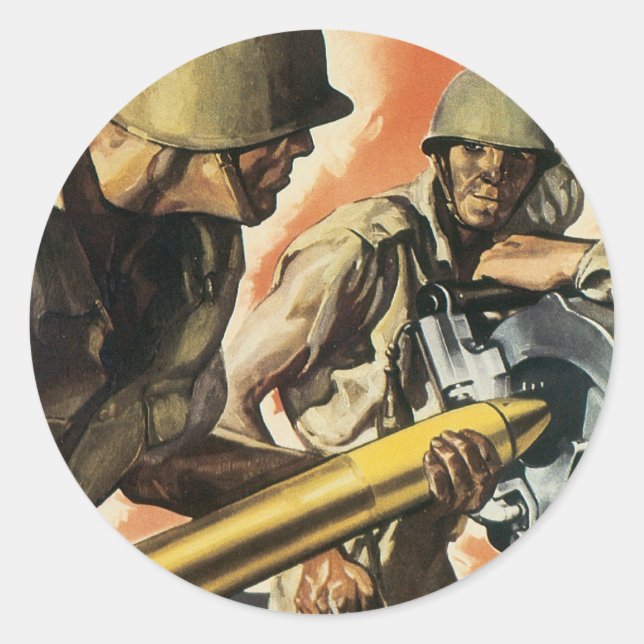 Gunnery Detail Classic Round Sticker (Front)