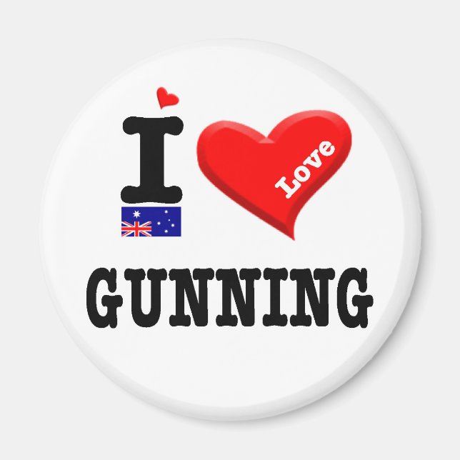 GUNNING - I Love Magnet (Front)