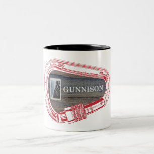 Gunnison Climbing Carabiner Two-Tone Coffee Mug