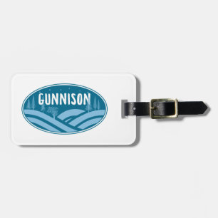 Gunnison Colorado Outdoors Luggage Tag