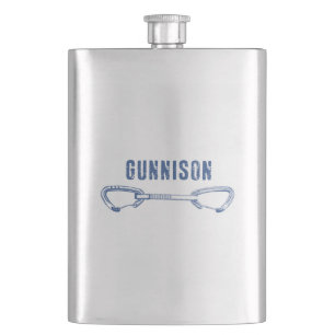 Gunnison Colorado Rock Climbing Quickdraw Hip Flask