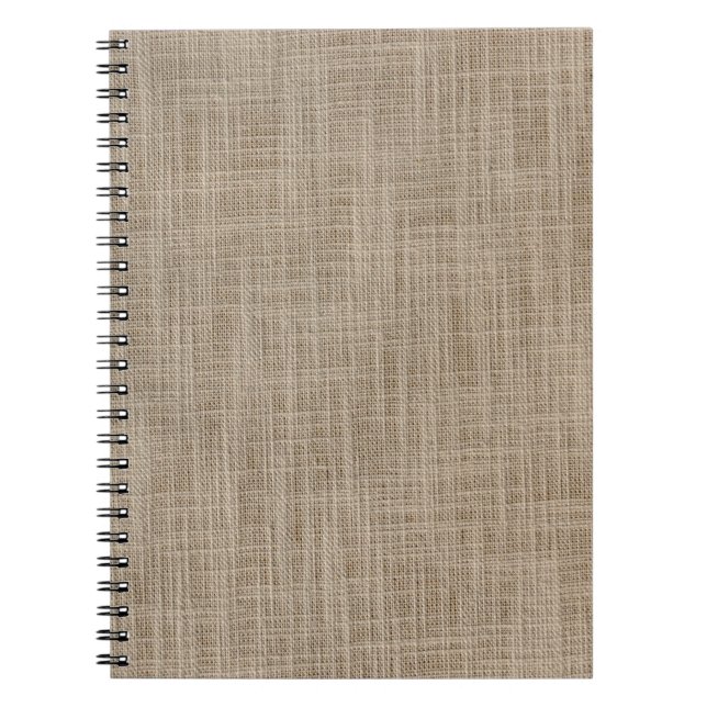 Gunny sack background notebook (Front)