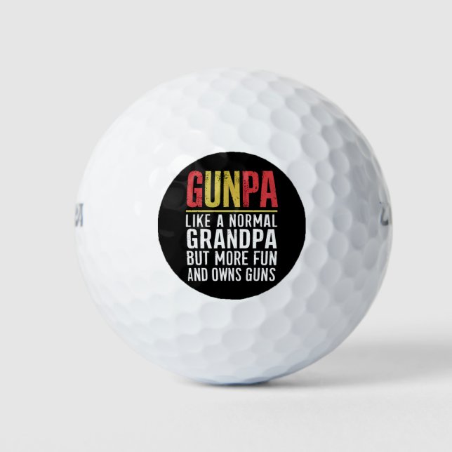 Gunpa Like A Normal Grandpa But More Fun And Owns  Golf Balls (Front)
