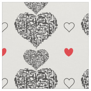 Guns and Hearts Fabric