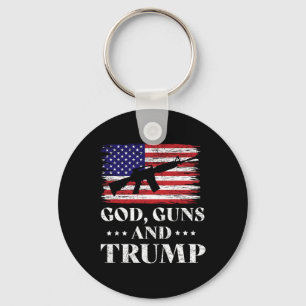 Guns And Trump Shirt Key Ring