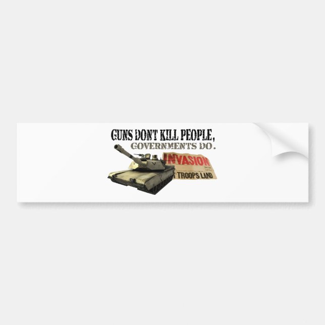 Guns Don't Kill People Bumper Sticker (Front)