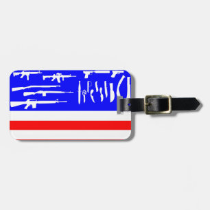 Guns Flag Luggage Tag