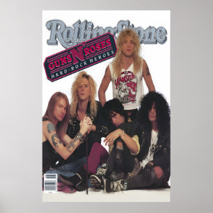 Guns N Roes's 1988 Rolling Stone Magazine Cover Poster