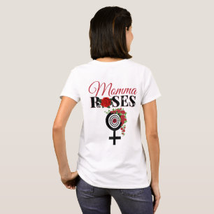 Guns or Roses Gender Reveal Mummy Roses T-Shirt