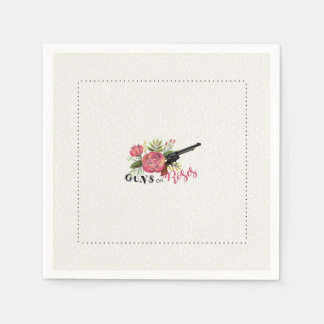 Guns or Roses Gender Reveal Napkin