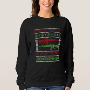 Guns Ugly Christmas Sweater Military Gun Right 2nd