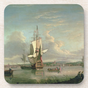 Gunship on the Thames off Woolwich Coaster