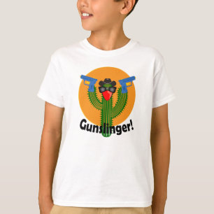 Gunslinger Cactus Design - Kids' Basic T-Shirt