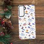 Gunstock Mount New Hampshire Ski Snowboard Pattern Samsung Galaxy Case<br><div class="desc">A funny winter skiing seamless pattern for the ski resort Gunstock Mountain in Gilford,  Belknap,  New Hampshire,  USA,  North America. Perfect gift idea for winter sports lovers: ski,  snowboard,  freestyle,  ski jump,  cross-country skiing.</div>