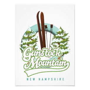 Gunstock Mountain New Hampshire ski poster